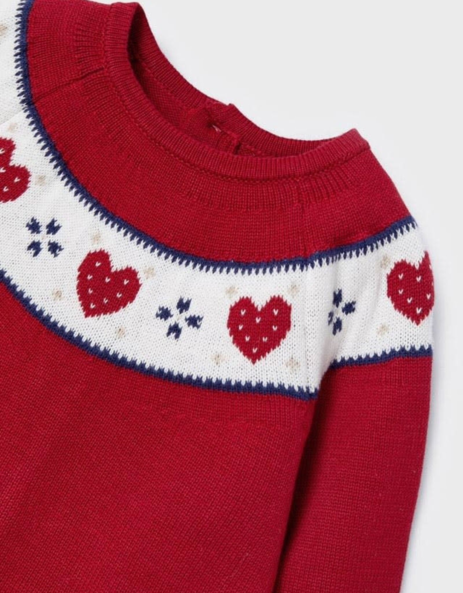 Mayoral Holidays Red Knit Dress w/Hat