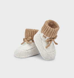 Mayoral Cream Vigo Knitted Booties