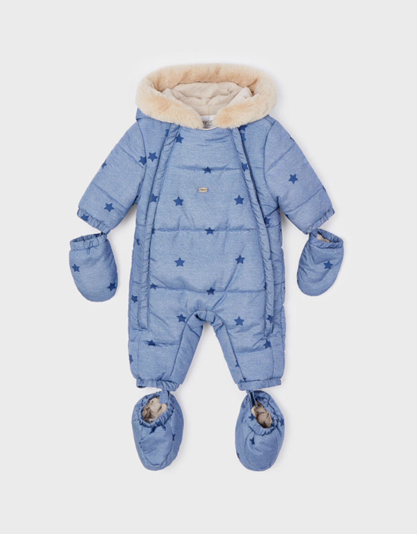 Mayoral Ocean Microfiber Baby Snowsuit