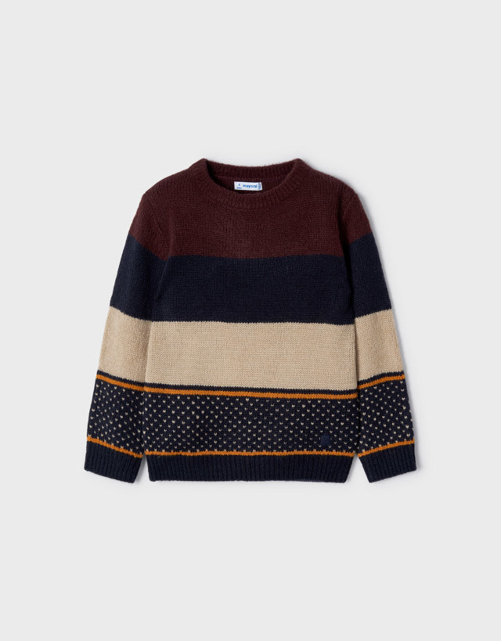 Mayoral Plum Block Sweater