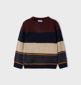 Mayoral Plum Block Sweater