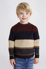 Mayoral Plum Block Sweater