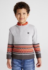 Heather Grey Jacquard Jumper
