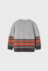 Heather Grey Jacquard Jumper