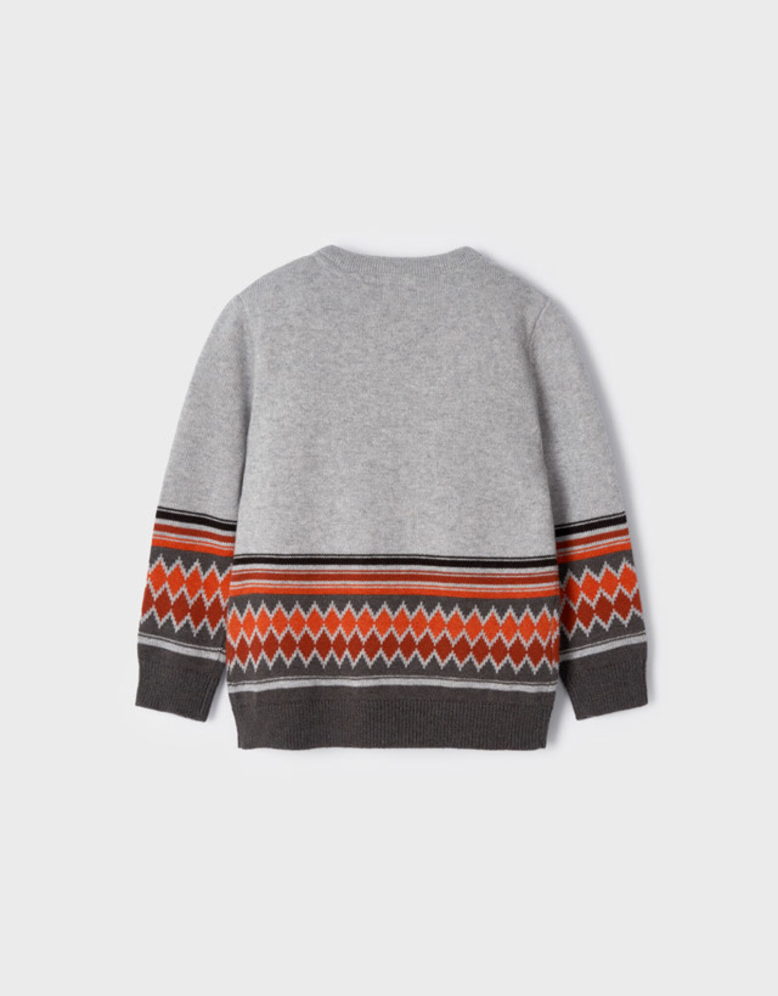 Heather Grey Jacquard Jumper