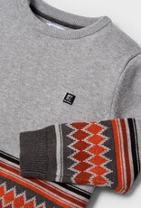 Heather Grey Jacquard Jumper