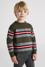 Mayoral Forest Green Striped Jumper