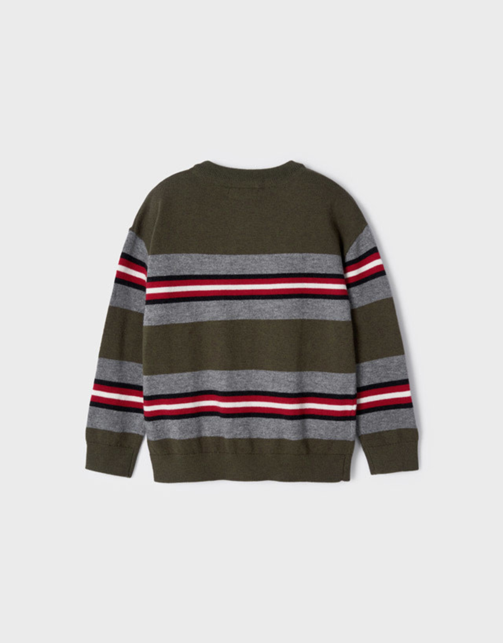 Mayoral Forest Green Striped Jumper