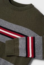 Mayoral Forest Green Striped Jumper
