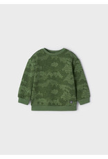 Mayoral Moss Green Forest Print Pullover