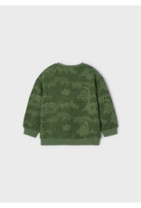 Mayoral Moss Green Forest Print Pullover