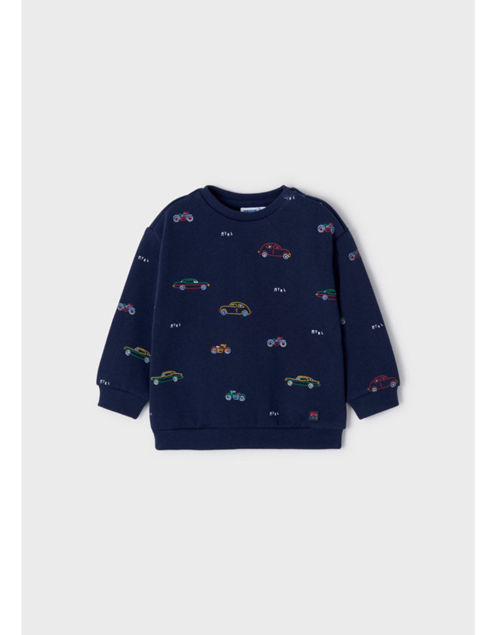 Dark Cars Print Pullover