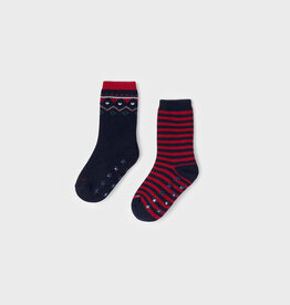 Mayoral Red Winter Anti-slip Socks Set