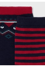 Mayoral Red Winter Anti-slip Socks Set