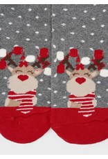 Mayoral Red Reindeer Kids Non-slip Socks