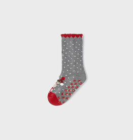 Mayoral Red Reindeer Kids Non-slip Socks