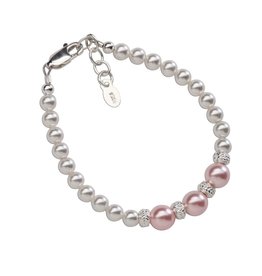 Cherished Moments Paige Sterling Silver Bracelet w/Swarovski Pearl and Stardust Beads