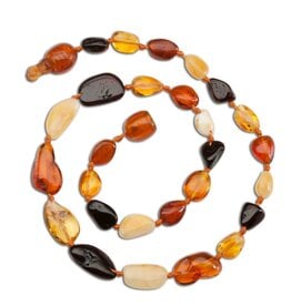 Cherished Moments Multi Amber Teething Necklace (polished)