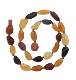 Cherished Moments Multicolor Amber Teething Necklace (unpolished)