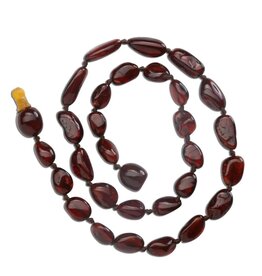 Cherished Moments Dark Cherry Amber Teething Necklace