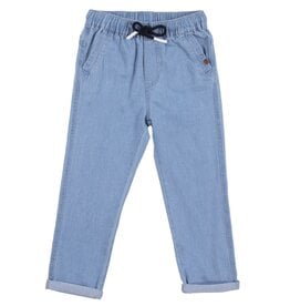 Noruk Light Blue Denim Pant w/Tie Waist