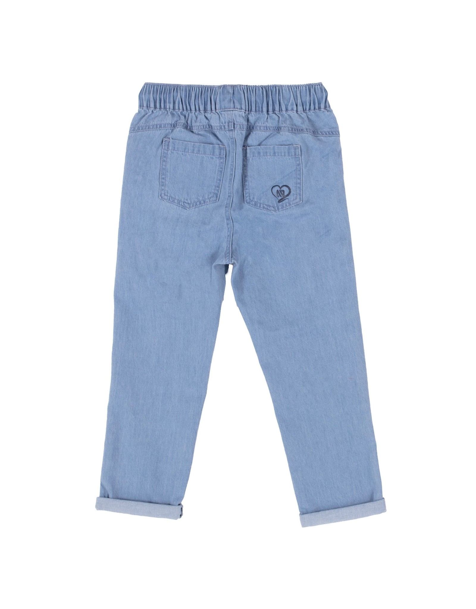 Noruk Light Blue Denim Pant w/Tie Waist