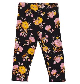 Noruk Black Floral 3/4 Legging