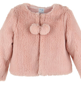 Casero Cozy Fur Jacket in Pink