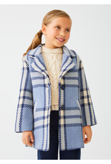 Abel & Lula Blue Plaid Formal Coat