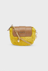 Abel & Lula Orange-Yellow Faux Fur Bag