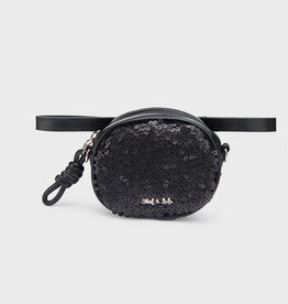 Abel & Lula Sequins Bum Bag in Black