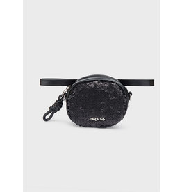 Abel & Lula Sequins Bum Bag in Black