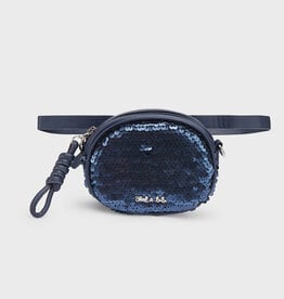 Abel & Lula Sequins Bum Bag in Navy