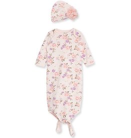 Little Me Meadow Blossoms Gown w/Hat