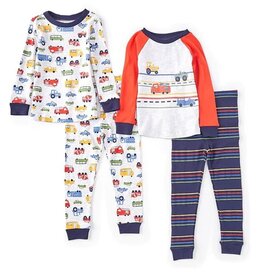 Little Me Little Trucks 2 Pack Pajamas