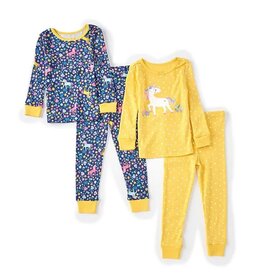 Little Me Blue Unicorn 2 Pack Pajama