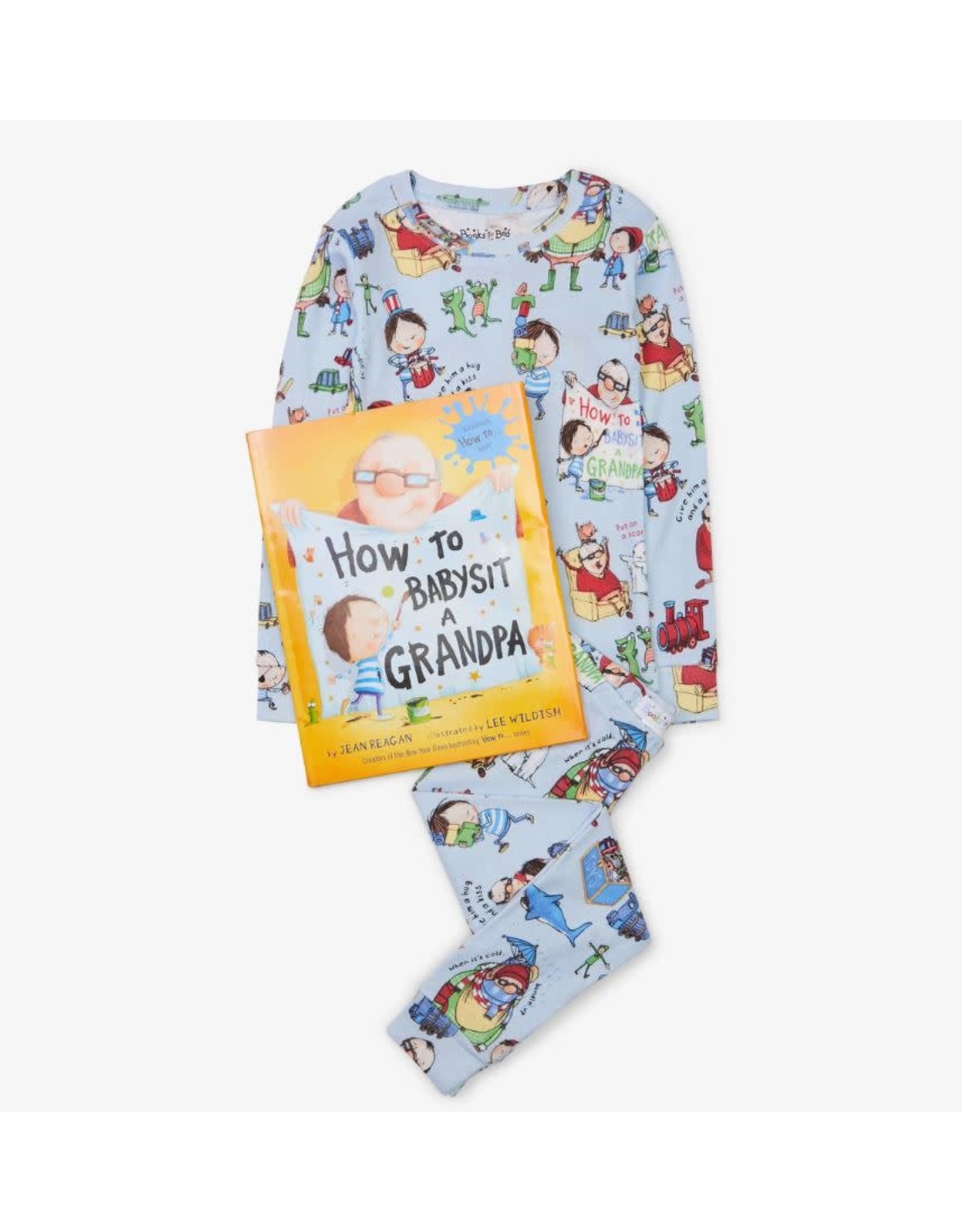 Books to Bed How to Babysit a Grandpa Book & PJ Set