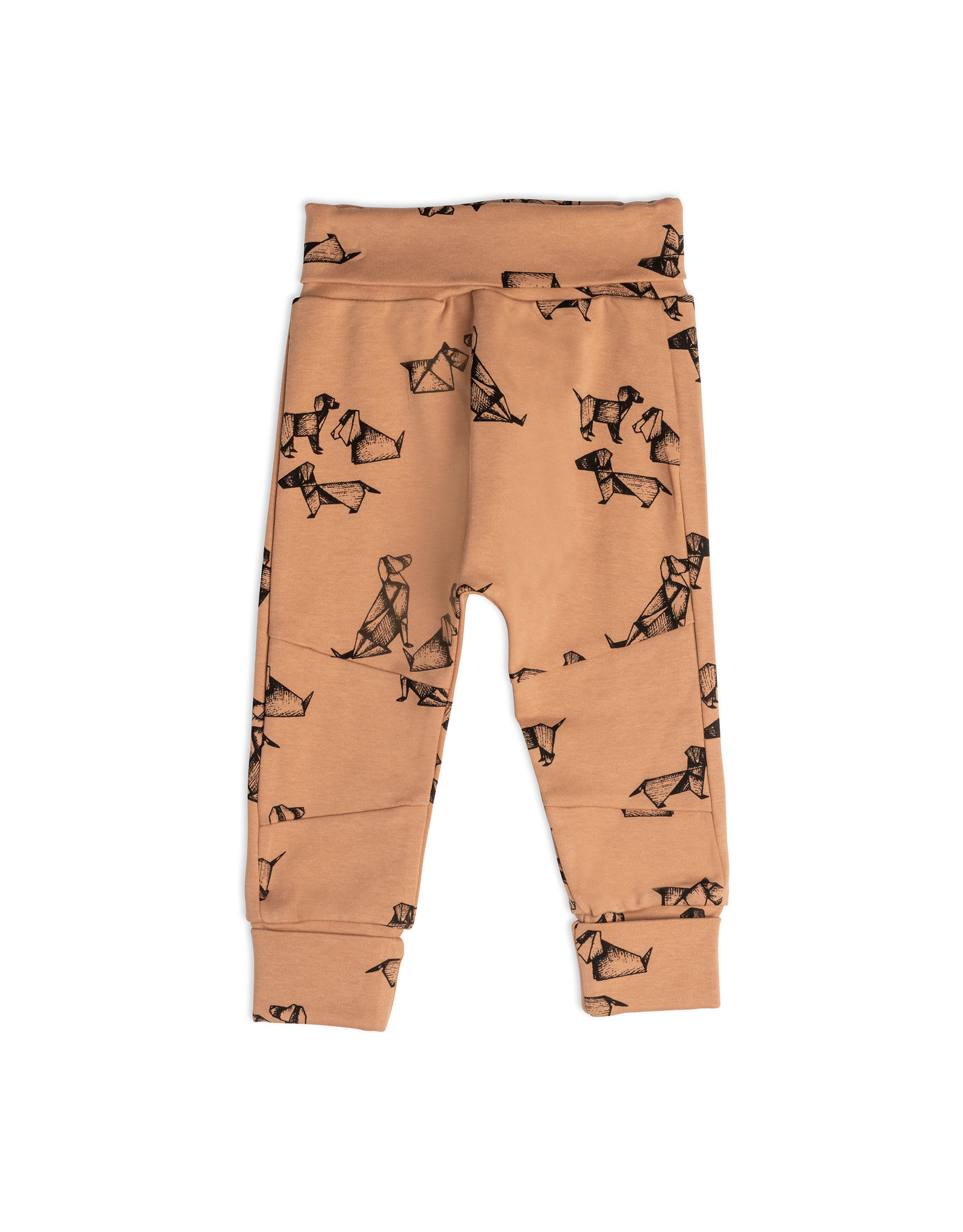 Deux Par Deux Tawny Birch Origami Dog Top & Pant Set