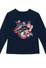 Deux Par Deux Dress Blue Raglan Long Sleeve