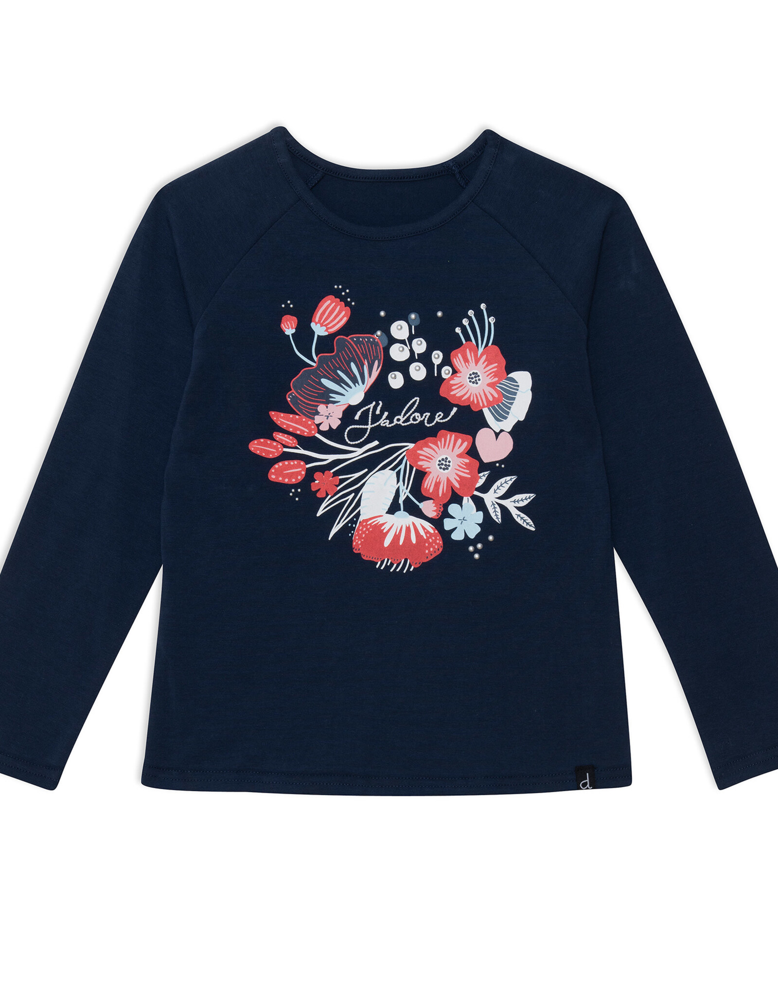 Deux Par Deux Dress Blue Raglan Long Sleeve