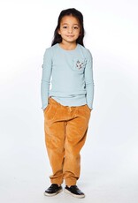 Deux Par Deux Smoke Blue Rib Long Sleeve w/Pocket