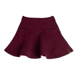 Deux Par Deux Crushed Violet Skirt w/Pocket