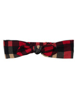 Deux Par Deux Christmas Plaid Knotted Headband