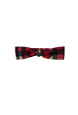 Deux Par Deux Christmas Plaid Knotted Headband