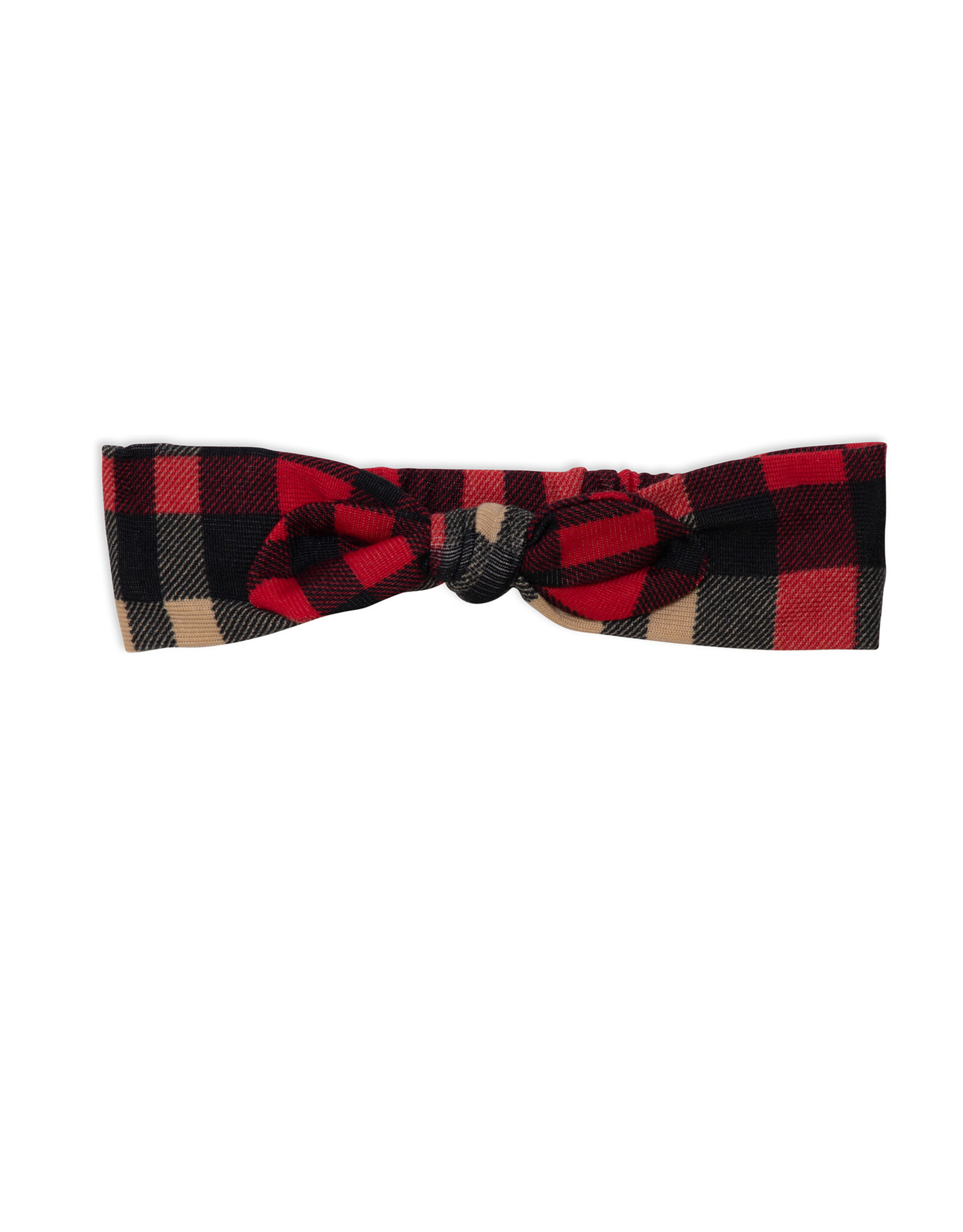 Deux Par Deux Christmas Plaid Knotted Headband