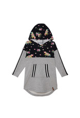 Deux Par Deux Light Heather Grey Hooded Dress