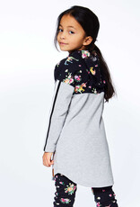 Deux Par Deux Light Heather Grey Hooded Dress