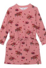 Deux Par Deux Pink Flower Unicorn Printed Dress