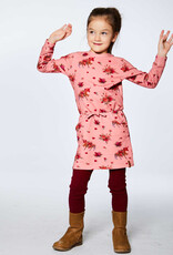Deux Par Deux Pink Flower Unicorn Printed Dress