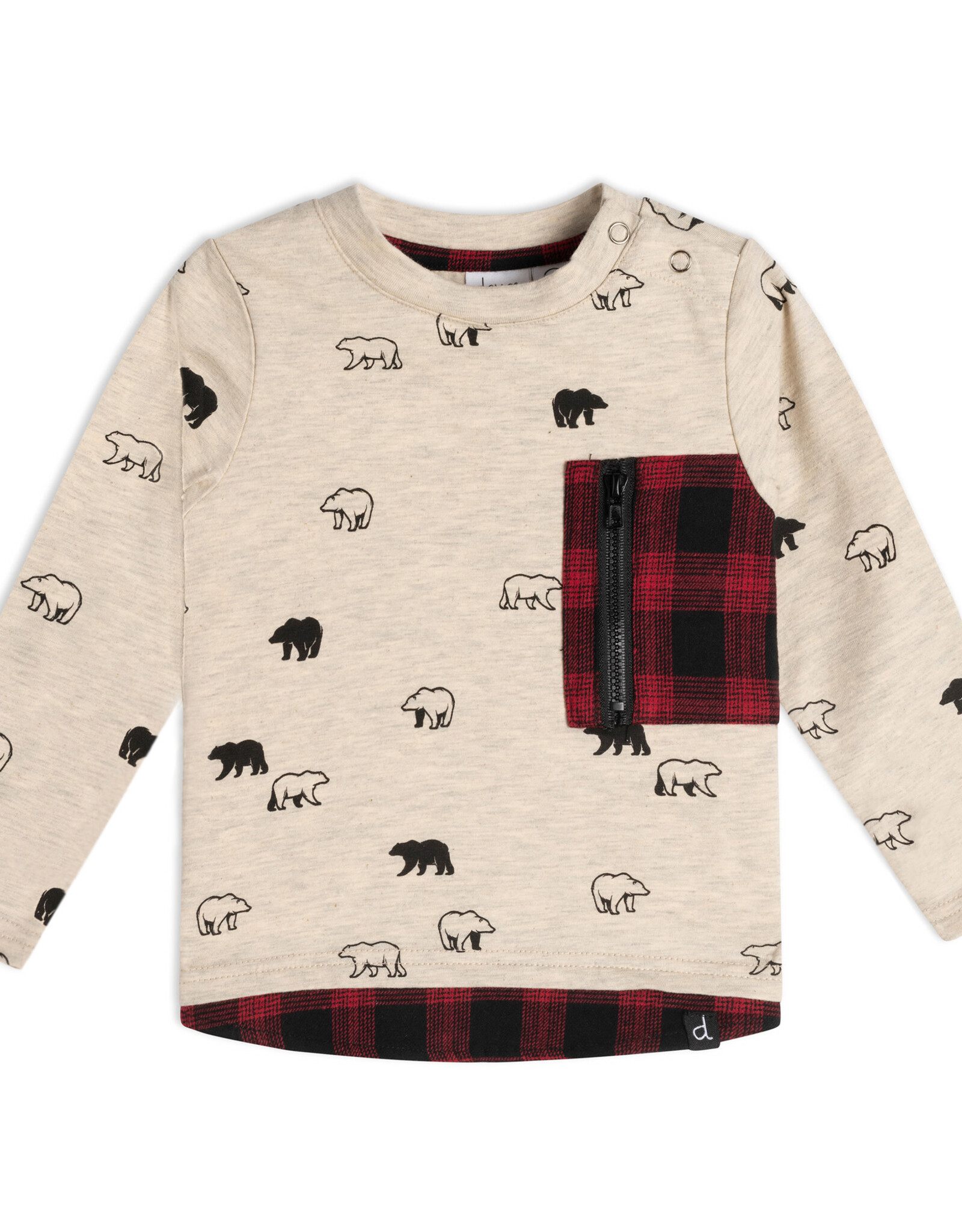 Deux Par Deux Grizzly Bear Top & Pant Set